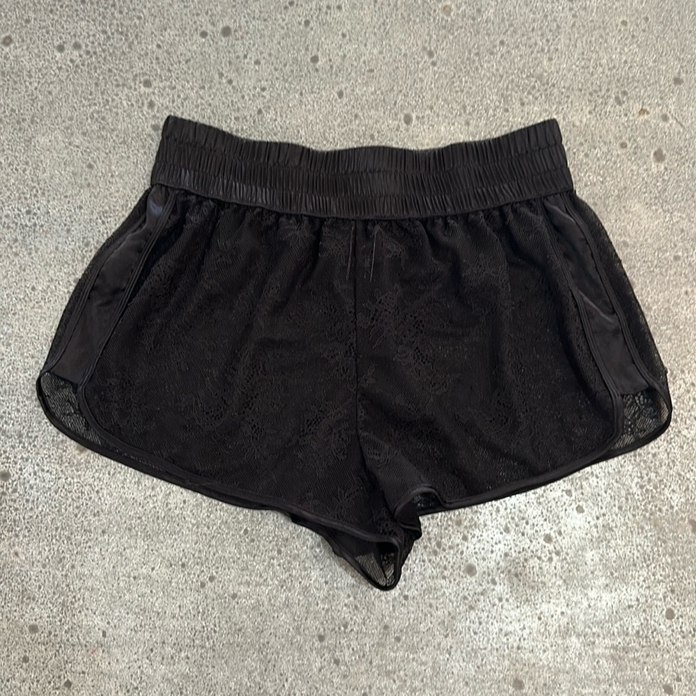 Victoria’s Secret Sheer Black Lace Shorts Size Small